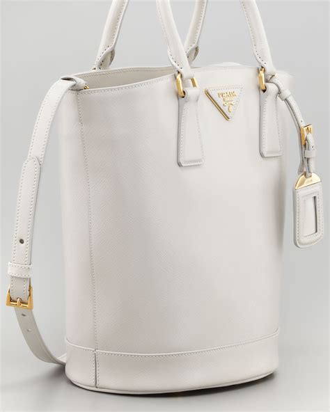 prada saffiano vernice bucket bag|Prada Saffiano Vernice Bucket Bag, Talco .